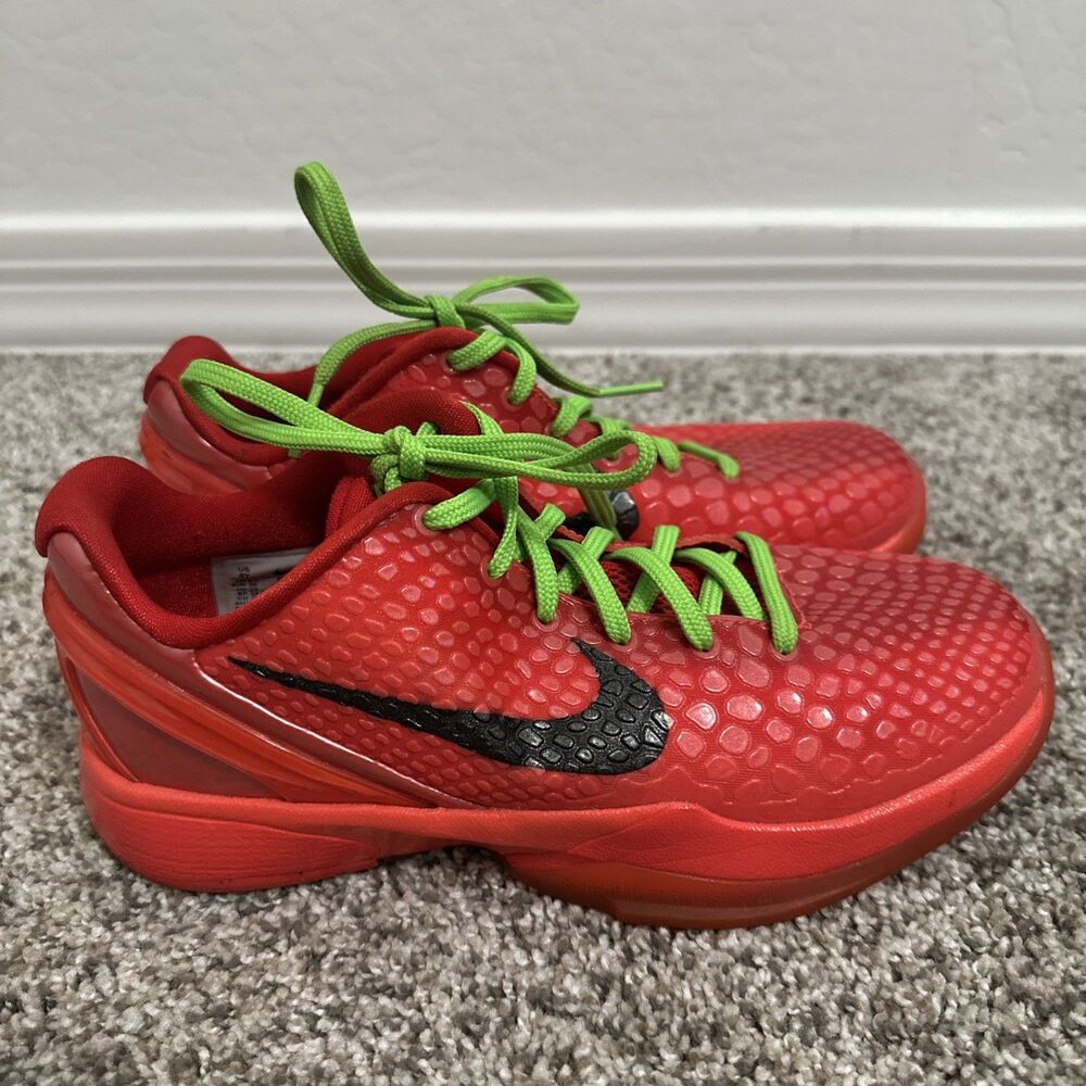 2023 NIKE AIR ZOOM KOBE VI 6 PROTRO REVERSE GRINCH [FV9676-600] 4Y/Women’s 5.5